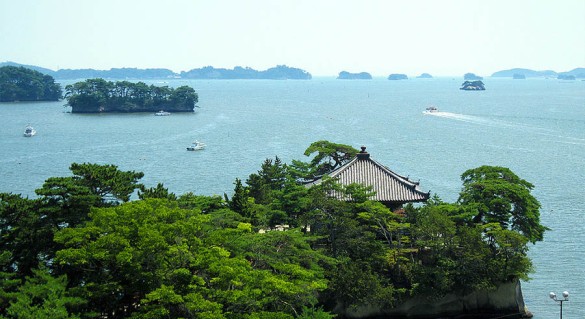 夏の松島遠望　（松島町　松島城展望塔）The view of Matsushima08 Aug, 2010